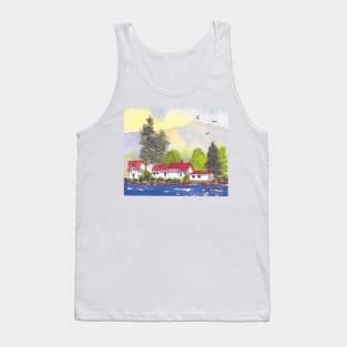 Alton Bay New Hampshire Island Cottages on Lake Winnipesaukee Tank Top